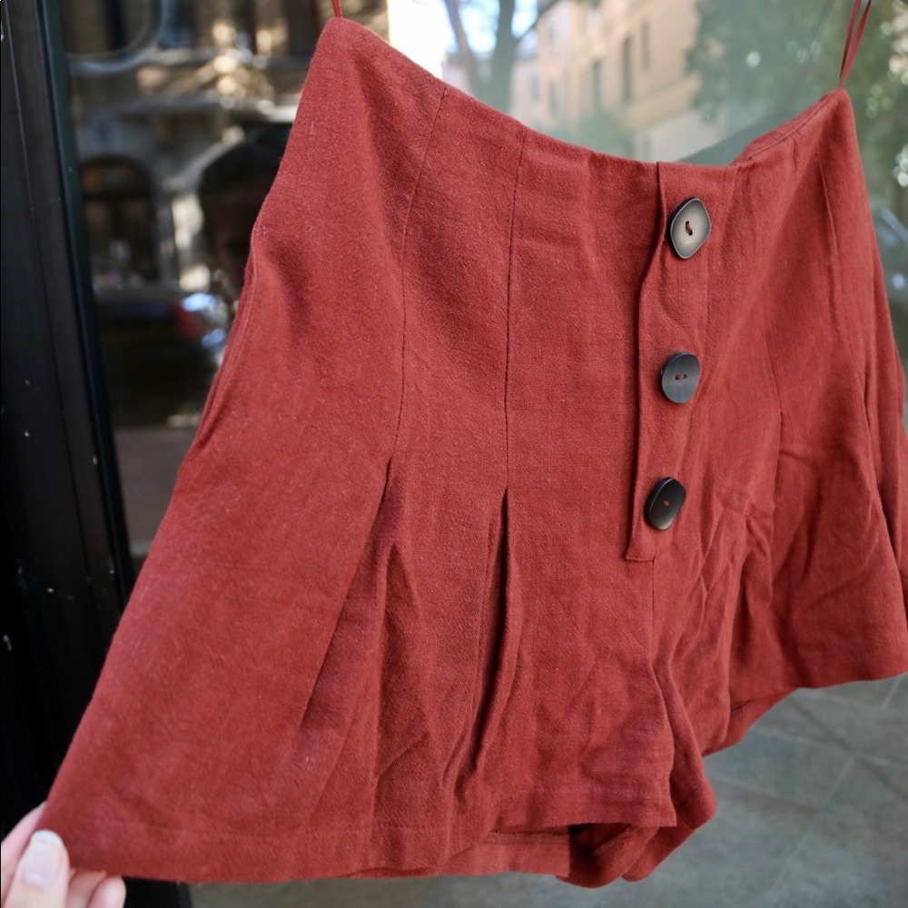 Lush Clothing Flowy Soft Button-front Shorts